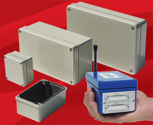 Enclosures with in-built EMC shielding