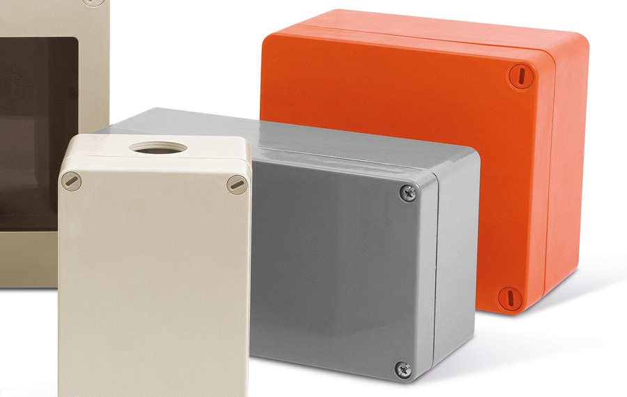 Enclosures molded in special materials